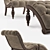 Elegant Bellagio Chaise Lounge 3D model small image 2
