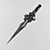 Ancient Silver Dagger - Timeless Museum Artifact 3D model small image 1