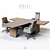 Elegant Italian Office Furniture Set 3D model small image 2