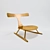 Bronze Icarus Low Chair 3D model small image 1