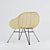 1950's Inspired Rattan Armchair 3D model small image 2