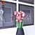 Spring Owls Flower Set 3D model small image 2