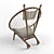 Designer Round Armchair by Hans Wegner 3D model small image 2