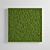 Mossy Panel: Green Square Design 3D model small image 3