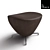 Leolux Caruzzo Pouf: Versatile Cushioned Comfort 3D model small image 1