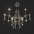 Elegant Italian Chandelier: Masiero Classica Lizzi 6+6 3D model small image 1