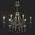 Elegant Italian Chandelier: Masiero Classica Lizzi 6+6 3D model small image 2