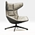 Sculptural Line Lounge Chair 3D model small image 1