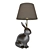 Whimsical Bunny Table Lamp 3D model small image 1