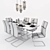 Elegant Dining Set: Nabor_hoff & Ikea 3D model small image 3