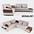 Modular Bonaldo Gossip Sofa 3D model small image 1
