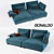 Gossip Modular Sofa: Sleek & Stylish 3D model small image 1