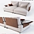 Gossip Modular Sofa: Sleek & Stylish 3D model small image 2