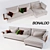 Modular Sofa Bonaldo Gossip: Flexible Elegance 3D model small image 1