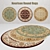 Nourison Round Rugs: Elegant and Versatile 3D model small image 2