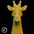 Graceful Giraffe Head Decor 3D model small image 1