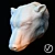 Arctic Dreams: Polar Bear Plaster Head 3D model small image 2