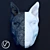 Elegant Bull Terrier Plaster Head 3D model small image 3