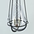 Sleek Silver Avrett Pendant 3D model small image 3