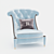 Rondini Home Factory Armchair 3D model small image 1