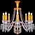 Elegant Crystal Chandelier 3D model small image 1