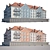 Renovated Low-Rise Building Facade | Leningradskoe Shosse, Russia 3D model small image 1