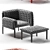 Elegant RUCHÉ Lounge Chair 3D model small image 2