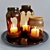 Elegant Decor Candles 3D model small image 1