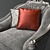 Title: Elegant Romeo & Juliet Armchair 3D model small image 3