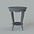 Luxury Marble Top Round Side Table 3D model small image 3
