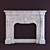 Elegant Marble Fireplace Portal 3D model small image 1