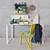 Modern Desk Set with Jazz Narbutas Table, Plycollection ZESTY Chair, Woodendot KESITO Organizer and More! 3D model small image 1