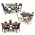 Title: Legacy Dining Collection - Comfort and Durability 3D model small image 1