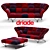 Driade 33 Cuscini Sofa: Timeless Elegance in Design 3D model small image 1