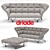 Driade 33 Cuscini Sofa: Timeless Elegance in Design 3D model small image 2