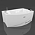 Relaxing Hydro Massage Bath 3D model small image 1