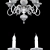 Altalusse Antique Bronze Wall Sconce & Chandelier Set 3D model small image 3
