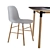 Sleek Normann Copenhagen Table & Chair 3D model small image 2