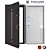 SteelGuard Komo: Durable Metal Door 3D model small image 1