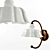 Ferroluce Modena 3-Light Chandelier 3D model small image 2