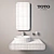 TOTO NC Series Bathroom Vanity Set 3D model small image 3