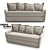 Modern Italian Sofa Bed 3D model small image 1