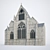Gothic Facade: Magnificent, 23.3m Tall 3D model small image 1