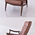Sleek and Stylish Hans Armchair 3D model small image 2