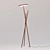 Belcarra Floor Light: Sleek Aluminum and Steel LED Torchiere 3D model small image 1