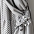 Elegant Taffeta Curtain with Tiebacks 3D model small image 3