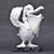 Elegant Pelican Figurine: 33cm Height 3D model small image 2