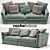 Luxurious Comfort: AVANT-PREMIERE 4-Seat Sofa 3D model small image 2