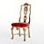 Elegant Provasi Carved Chair 3D model small image 1