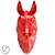 Equestrian Beauty: Horse Head Plaster 3D model small image 2